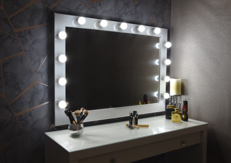 Hollywood Mirror 42"x30" - White